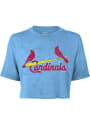 St Louis Cardinals Womens Triblend T-Shirt - Light Blue