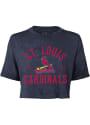 St Louis Cardinals Womens Field Goal T-Shirt - Navy Blue