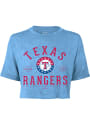 Texas Rangers Womens Field Goal T-Shirt - Light Blue