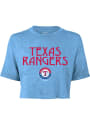 Texas Rangers Womens Desdemona T-Shirt - Light Blue
