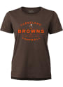 Cleveland Browns Womens Vintage T-Shirt - Brown