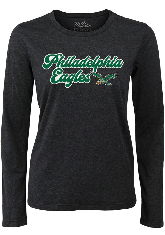 Philadelphia Eagles BLACK Funky Town Long Sleeve LS Tee - 18241877