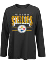 Pittsburgh Steelers Womens Bernard T-Shirt - Black