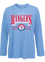 Texas Rangers Womens Bernard T-Shirt - Light Blue