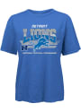 Detroit Lions Womens Vintage T-Shirt - Blue