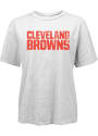 Cleveland Browns Womens Wordmark T-Shirt - White