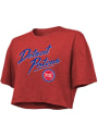 Detroit Pistons Womens Dirty Dribble T-Shirt - Red