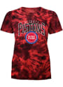 Detroit Pistons Womens Burble T-Shirt - Red