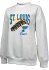 Main image for St Louis Blues Womens White Bank Shot Crew Sweatshirt