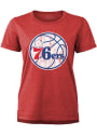 Philadelphia 76ers Womens Primary T-Shirt - Red