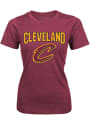 Cleveland Cavaliers Womens Triblend T-Shirt - Maroon
