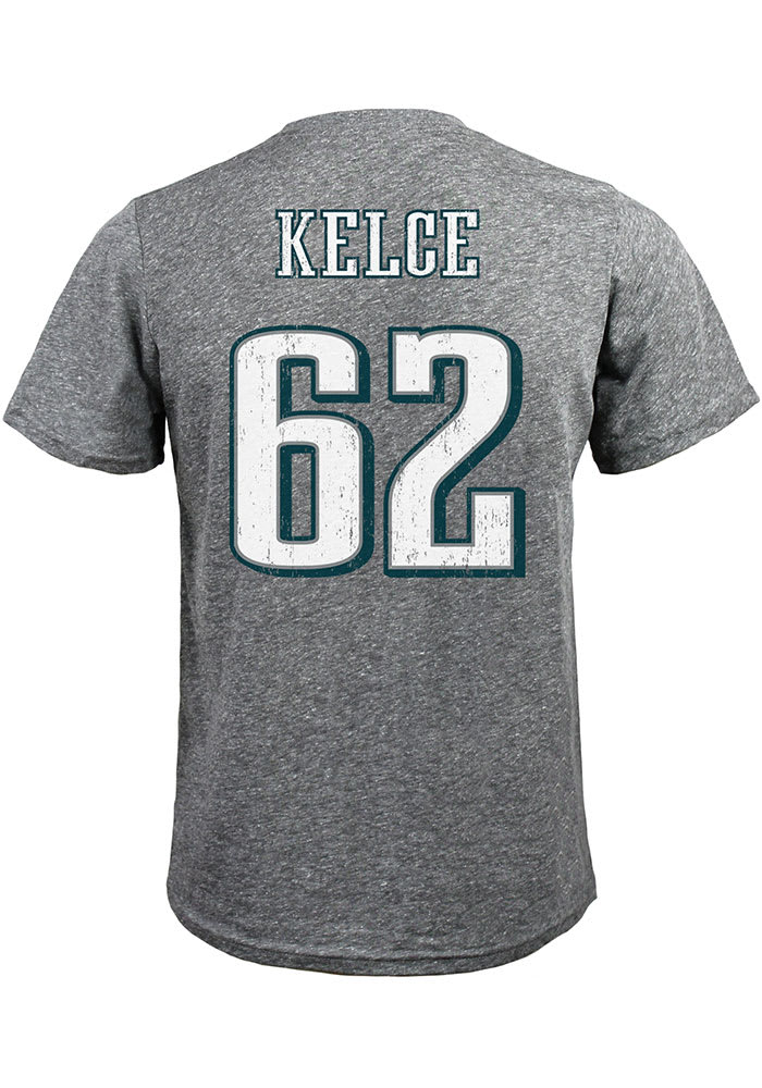 Jason Kelce Philadelphia Eagles GREY Name and Number Short