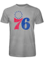 Philadelphia 76ers PRIMARY Fashion T Shirt - Grey