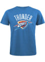 Oklahoma City Thunder GLOBAL LOGO Fashion T Shirt - Blue