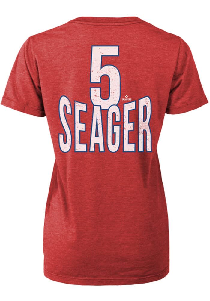 Corey Seager Texas Rangers Womens Red High Low Player T Shirt