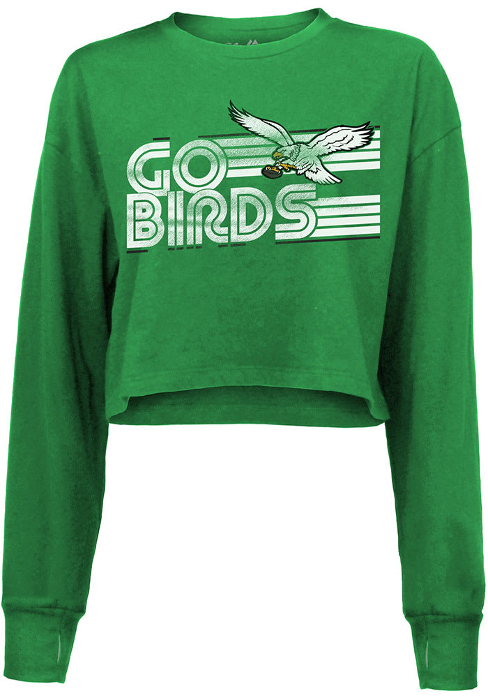 Philadelphia Eagles KELLYGREEN Go Birds Long Sleeve LS Tee