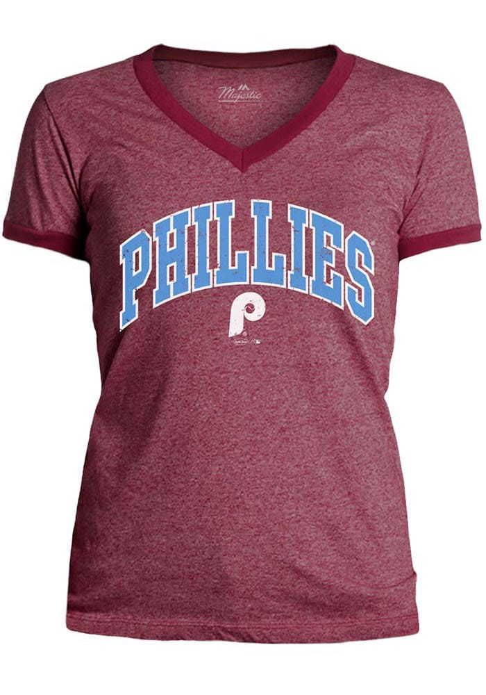 売れ筋商品|||ファナティクス カットソー トップス レディース Women's Burgundy Philadelphia Phillies Binge Worthy Stadium Slub V-Neck T-Shirt Burgundy Fanatics Women's Burgundy Philadelphia Phillies Binge Worthy
