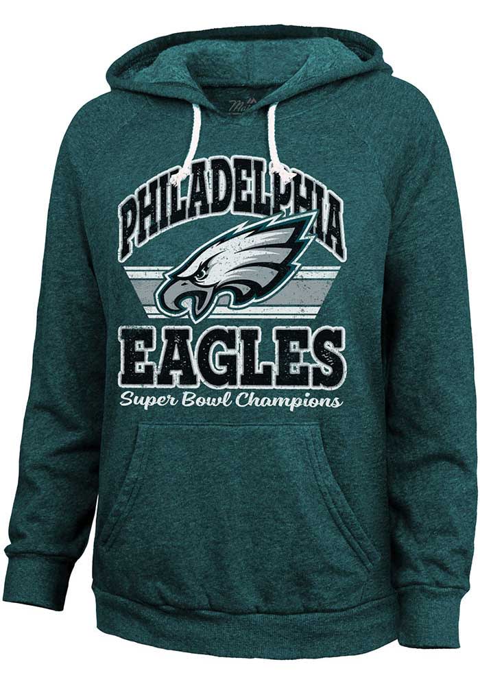 Philadelphia Eagles Womens MIDNIGHTGREEN 2024 Super Bowl Champs