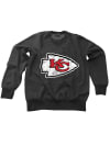 Main image for Kansas City Chiefs Mens Black Triblend Crew Long Sleeve Fashion Sweatshirt
