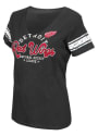Detroit Red Wings Womens Black Pick Deep T-Shirt