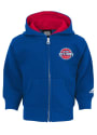 Detroit Pistons Baby Prime Full Zip Sweatshirt - Blue