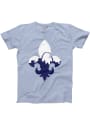 Series Six St Louis Light Blue Fleur de Lis Short Sleeve T Shirt