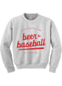 St Louis Beer Baseball Crew Sweatshirt - Grey