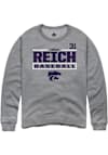 Main image for Jonah Reich Rally Mens Graphite K-State Wildcats NIL Stacked Box Player Crew