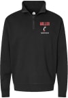 Main image for Paige Miller Mens Rally Black Cincinnati Bearcats NIL Embroidered Qtr Zip Pullover
