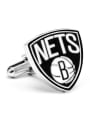 Brooklyn Nets Silver Plated Cufflinks - Silver