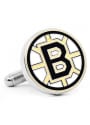 Boston Bruins Silver Plated Cufflinks - Silver