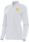 Main image for Womens Michigan Wolverines White Antigua Letterwinners M Club Continual Light Weight Jacket