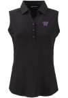Main image for Womens Washington Huskies Black Cutter and Buck Forge Eco Polo Shirt