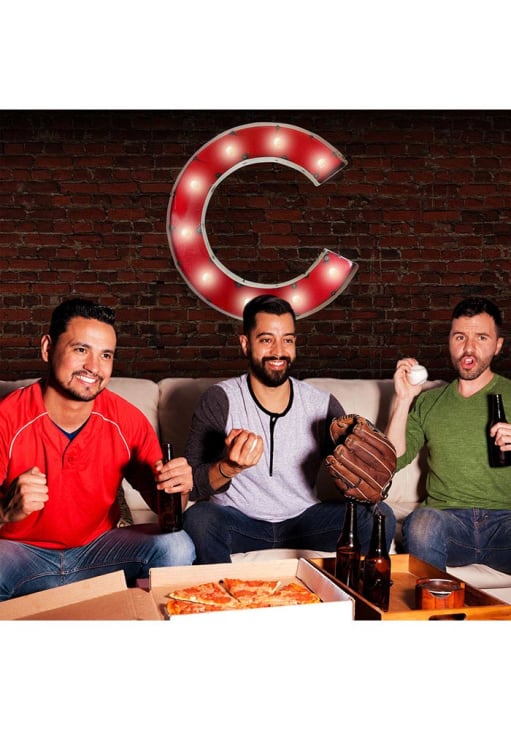 Chicago Cubs Recycled Metal Marquee Sign