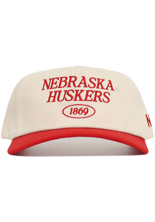 No Rivals Nebraska Cornhuskers IVORY 2T Old School Adjustable Hat