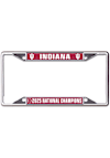 Main image for Indiana Hoosiers Crimson  2025 College Football Champions Metal License Plate Frame
