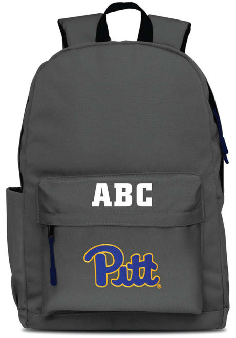 Personalized Monogram Campus Pitt Panthers Backpack - Grey