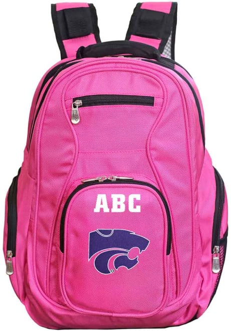 Personalized Monogram Premium K-State Wildcats Backpack - Pink