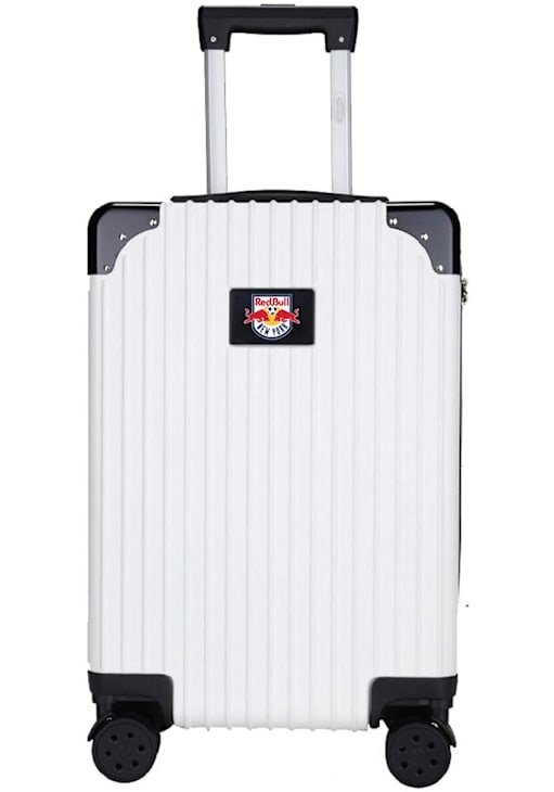 New York Red Bulls White Exec Carry On Spinner Luggage