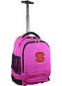 NC State Wolfpack Wheeled Premium Backpack - Pink