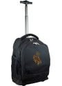 Wyoming Cowboys Wheeled Premium Backpack - Black