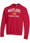 Main image for Mens Maryland Terrapins Red Champion Big Ten Powerblend Crew Sweatshirt