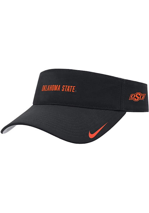 Oklahoma State Cowboys Ace BLACK Nike Adjustable Visor 198600025