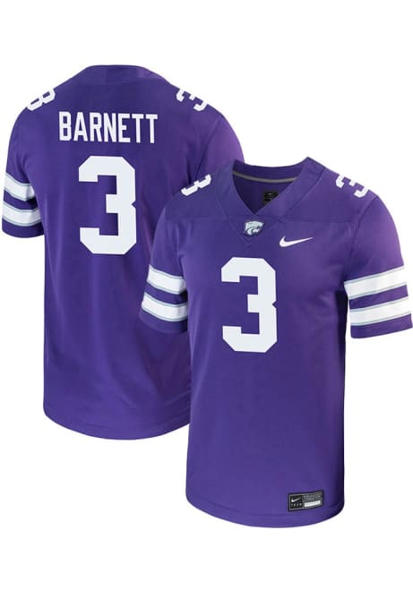 Blake Barnett Nike Mens Purple K-State Wildcats Game Name And Number Football Jersey