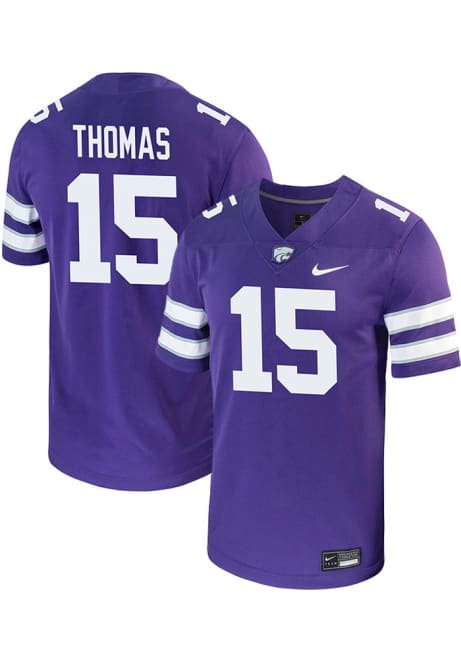 Dante Thomas Nike Mens Purple K-State Wildcats Game Name And Number Football Jersey