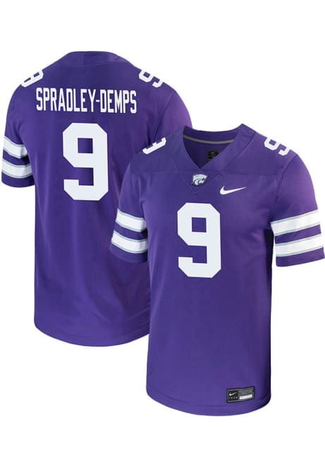 Jacques Spradley-Demps Nike Mens Purple K-State Wildcats Game Name And Number Football Jersey