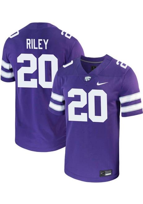 Jordan Riley Nike Mens Purple K-State Wildcats Game Name And Number Football Jersey