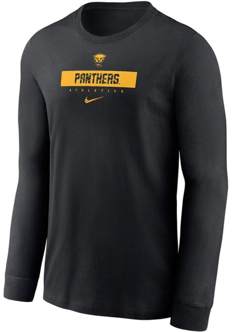 Youth Pitt Panthers Black Nike Core Long Sleeve T-Shirt