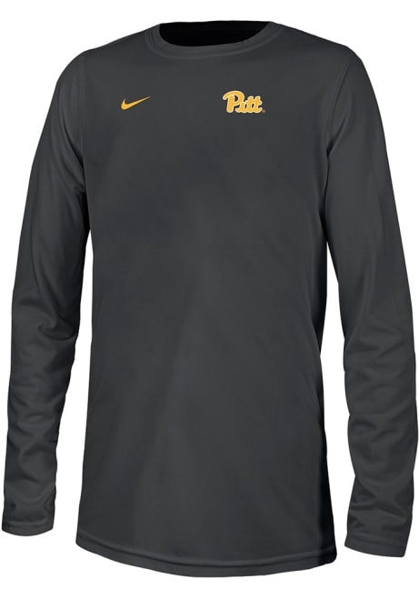 Youth Pitt Panthers Black Nike Legend Long Sleeve T-Shirt