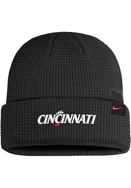 Cincinnati Bearcats Nike Terra Beanie Waffle Mens Knit Hat Black